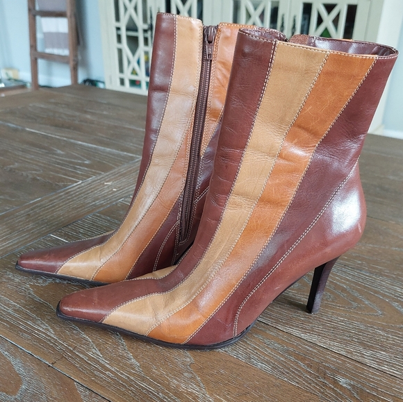 Vintage Bronx Helena Leather Boots, Size 9M. - Picture 11 of 12